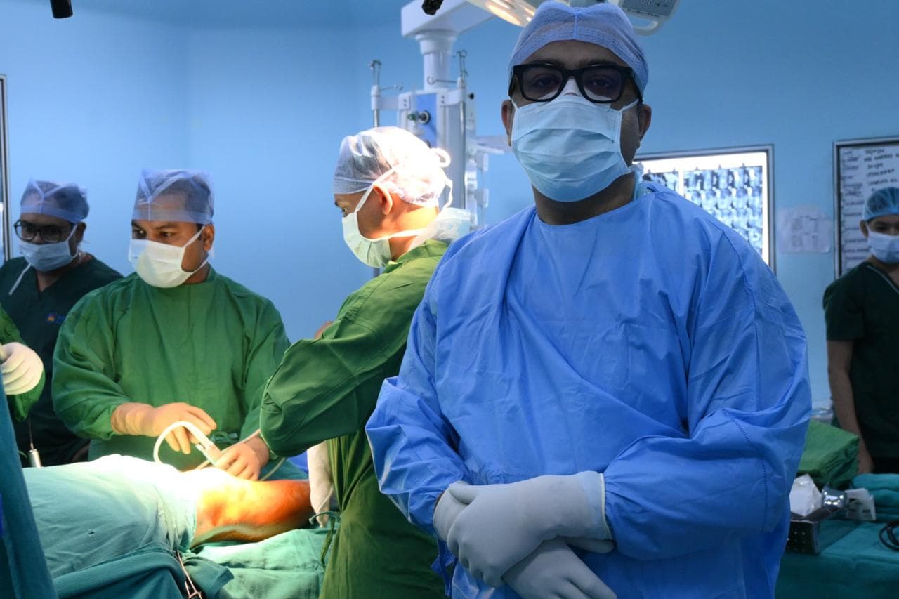 Dr. Ankur Singh with medical colleagues