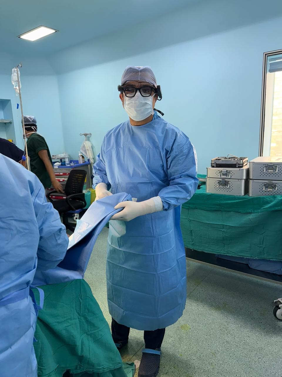 Surgery in progress