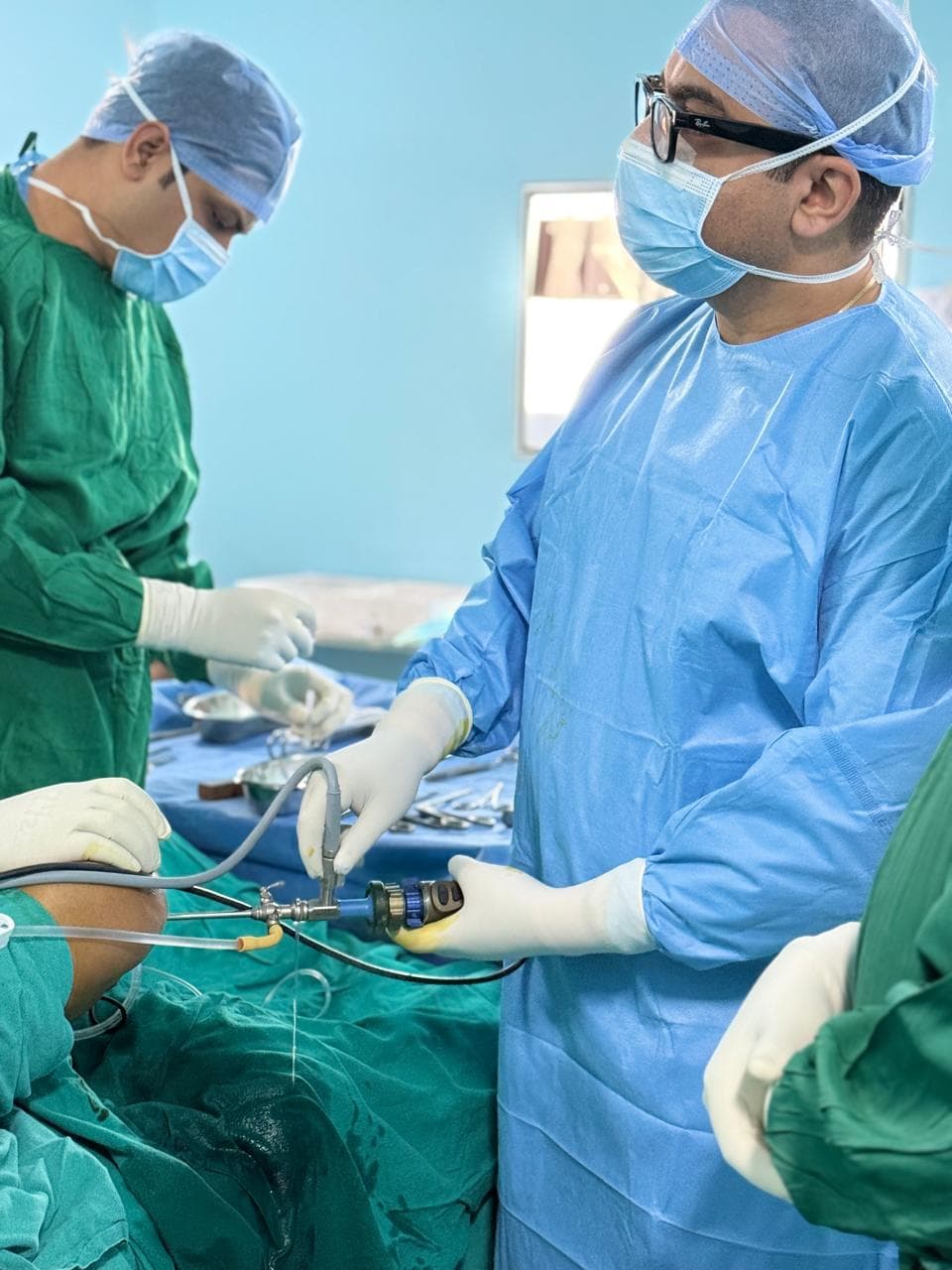 Medical equipment setup