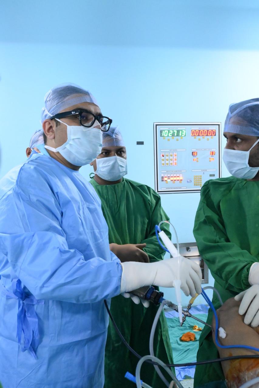 Dr. Ankur Singh with patient